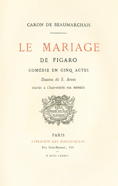 Caron de Beaumarchais, Le mariage de Figaro