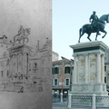 Statue de Bartolomeo Colleoni sur le campo dei Santi Giovanni e Paolo à Venise