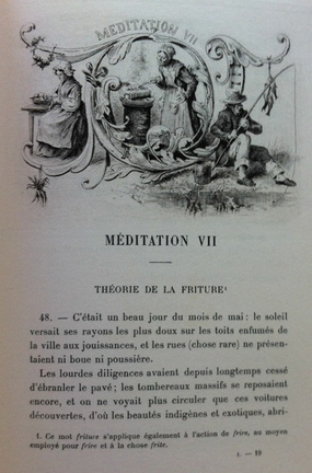 Méditation VII : Théorie de la friture, avec texte