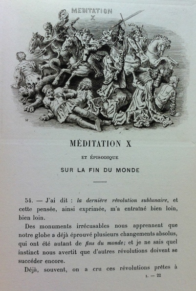 Méditation X : Sur la fin du monde, avec texte