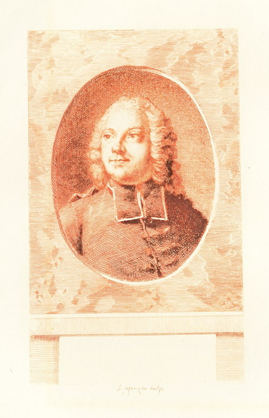 Portrait de L'abbé Prévost (en rouge)