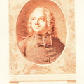 Portrait de L'abbé Prévost (en rouge)