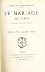 Le mariage de Figaro suivi d'une étude par A. Vitu