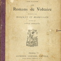 Couverture des 21 eaux-fortes pour illustrer les romans de Voltaire