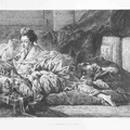 Boucher - Femme couchée sur le ventre 