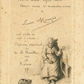 Carton pour exposition Le Chevalier, rue de Rome