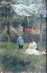 Eugénie et Pierre au jardin